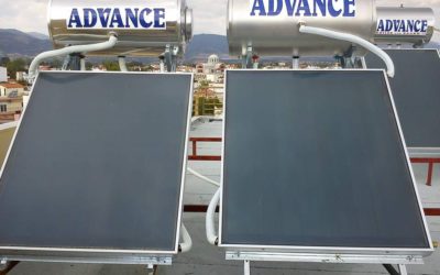 Τοποθέτηση ηλιακών θερμοσιφώνων σε πολυκατοικία